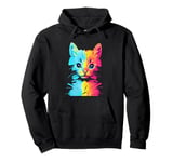 Technicolor Kitten - Cat Lover Pullover Hoodie