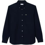 Chemise Lacoste  Regular Fit Oxford Shirt Navy Blue