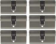 Lot De 6 Cylindres Profilés 60 Mm 30/30 30 Clés Pour Porte, Cylindre De Serrure À Fermeture Identique