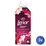 3x Lenor Adoucissant 840 Ml.concentrato 40 Mesureurs Jasmin