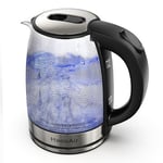 Haooair Electric Kettle Hammered Glasses Kettle, 1.8L Glass Tea Kettle 1200W Wid