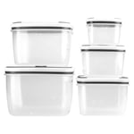 Set of 10 Dry Food Storage Container S/m/l Size Plastic Lunch Box Cereal Con