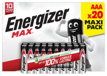 Energizer Max Alkaline AAA Batteries - Pack of 20