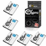 Ex-Pro Replacement Battery EN-EL19 ENEL19 for Nikon CoolPix Cameras - 5 Pack