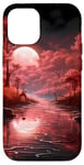 Coque pour iPhone 15 Pin Tree Autumn Night Forest Scène