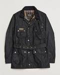 Barbour International Slim Wax Jacket Black