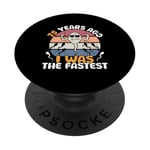 75 Years Ago I Was The Fastest Funny Live Legends Birthday PopSockets Adhesive PopGrip