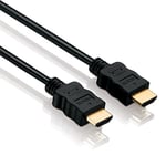 HDSupply Câble HDMI X-HC000-100E à Vitesse Standard avec Ethernet, Prise HDMI-A (19 Broches) vers HDMI-A (19 Broches), Double Blindage, Contacts plaqués Or, 10,0 m, Noir