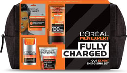 L'Oreal Men Expert Gift Set for Men, Hydra Energetic Fully Charged Washbag: Show