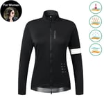 Wosawe-Veste De Cyclisme D'hiver Pour Homme Et Femme,Manteau De Coulée Thermique Vtt,Coupe-Vent Chaud,Coupe-Vent De Vélo,Sourire,515 ¿,2023