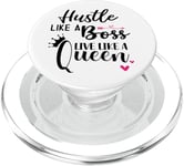 I am the Boss Queen Mom Hustle Like a Boss Live Like a Queen PopSockets PopGrip pour MagSafe