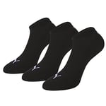 Puma - PUMA UNISEX SNEAKER PLAIN 3P -Lot de 3 - Chaussettes de sport - Homme - Noir (Black 200) - 39/42