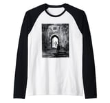 Don Quixote by Gustave Dore Raglan Baseball Tee