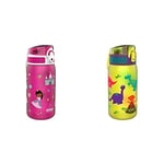 Ion8 Pod Gourde Unisex-Youth, Dinosaure, 400ml & Pod Gourde Unisex-Youth, Princesse, 400ml