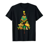 Funny Mexican Xmas Tree, Tacos, Burritos, Mexico T-Shirt