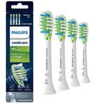 Philips Sonicare W3 Premium Replacement Toothbrush Heads, 4 Pack Black/White