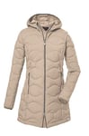 G.I.G.A. DX Femme Parka matelassée avec capuche/parka fonctionnelle aspect duvet GW 20 WMN QLTD PRK, light beige, 46, 39844-000