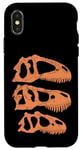 Coque pour iPhone X/XS Giganotosaurus Tyrannosaurus Rex Allosaurus Fossile