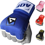 Boxning Innerhandskar Hand Wrap Fist Padded Bandage MMA Gel Band Mitts Kick Svart Blå Röd