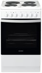 Indesit IS5E4KHW 55cm Single Electric Cooker - White