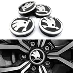 4-pack - Skoda Centrumkåpor / Hjulnav Emblem - Bil 65 mm 65 mm