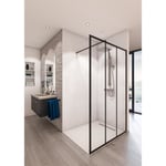 AURYS Paroi de douche en kit BALEARES®  ATELIER N°8 - Verre Timeless 8 mm trempé by Saint-Gobain - L.120 cm x  H.198 cm