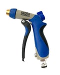 Aqua Control AMT41 Pistolet d'arrosage fabriqué en métal et Caoutchouc, Metallique Bleu Noir, 11 x 19 x 2,5 cm