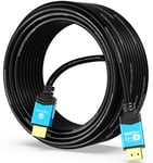 Cable Hdmi 4K De 12,5M-Ultra Haut Debit-18 Gbit/S-Long Cable Hdmi 2.0 Ethernet|4K@60 Hz Ultra Hd Uhd 2160P Hd 1080P Arc 3D|Compatible Avec Ps5/Ps4,Xbox,Videosurveillance,