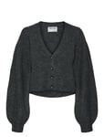 Vmmay Ls V-Neck Knit Cardigan Vma Tops Knitwear Cardigans Grey Vero Moda