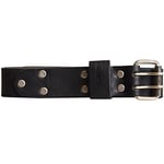 DEWALT DWST1-75661 Fully Adjustable Leather Belt, Black, One Size