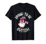 Proud British UnionJack Gnome England Great Britain T-Shirt