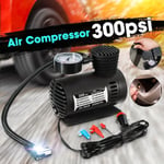 12V 300PSI Universal Car Mini Electric Inflator Pumppu Kannettava Rengas Ilmatäyttö Automaattinen Kompressoripumppu Auton Moottoripyörän Koripallo Pyörän Pallo Rengastäyttö Polkupyörän Painepumppu Rengastyökalu