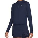 Nike Nike Court Dri-FIT Victory Top LS Half Zip Navy, XS