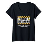 Womens Social Distancing from the Voices In My Head V-Neck T-Shirt