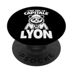 Ville Française France Résident - Citoyen Lyon PopSockets PopGrip Interchangeable