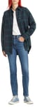 Levi's Women's 724 High Rise Straight Jeans, Blue Wave Mid, 28W / 34L