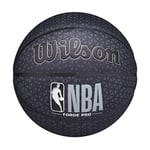 Wilson Ballon de Basketball intérieur/extérieur – Série NBA Forge Pro – Taille 6 – 72,4 cm (Noir)