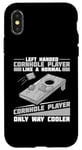 Coque pour iPhone X/XS Jeu de cornhole amusant lancer compétition sportive