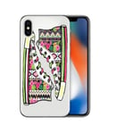 Coque Iphone X basket enjoy today aztec tropical transparente