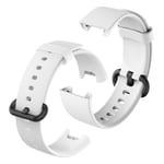 Xiaomi Mi Watch Lite / Redmi Watch durable silicone watch band - White Vit