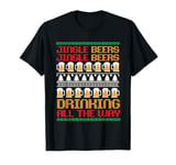 Jingle Beers Drinking All The Way Ugly Beer Christmas 2025 T-Shirt