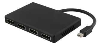 DELTACO – MST-hubi, Mini DisplayPort - 4xDisplayPort, 3840x2160 60Hz (DP-911)