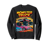 Monster Truck Crushing Cars Tee for Monster Truck Lovers Sweatshirt