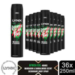 Lynx XXL Deodorant Bodyspray Africa 48H The G.O.A.T. of Fragrance 250ml, 36pk