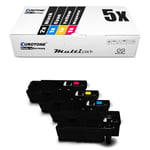 5x Toner for Xerox Phaser 6020 6022 6027 BI, 106R02756, 106R02759 CMYK