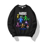 Roblox Rainbow Friends Pullover Varm tröja Rainbow Friends Printed kläder Barn Pullover V black 130cm