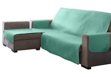 Estoralis AVA Housse de Chaise Longue rembourrée Design Moderne Turquoise 290 cm accoudoir Gauche Taille Tissu 290 x 255 cm