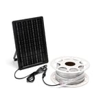 VoltShine Ruban d'éclairage LED solaire de 20 m RVB 200 W : apporte un style unique à votre espace extérieur. Parfait pour embellir votre jardin ou votre terrasse sans consommation d'énergie