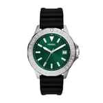 Montre Homme FOSSIL BANNON BQ2783 Silicone Noir Verrt