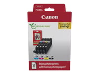 Canon Cli-526 C/M/Y/Bk Photo Value Pack - 4-Pack - 9 Ml - Gul, Cyan, Magenta, Svart - Original - Box - Bläckbehållare / Papperspaket - För Pixma Ip4950, Ix6550, Mg5250, Mg5350, Mg6150, Mg6250, Mg8150, Mg8250, Mx715, Mx885, Mx895